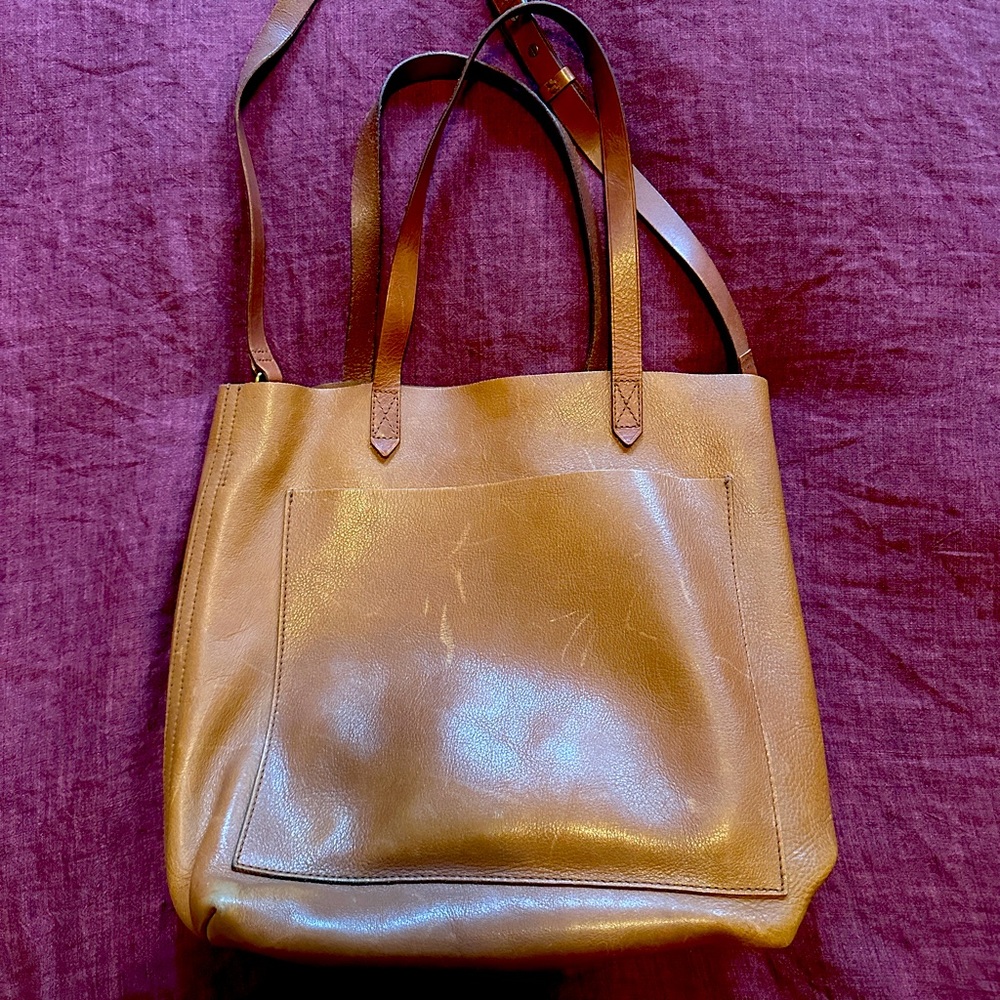 Madewell Medium Transport Tote Camel